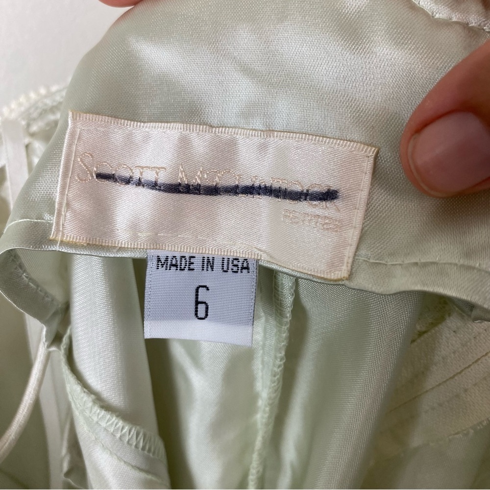 Vintage 80s 90s Deadstock Scott McClintock Gunne Sax White Mini Bridal Dress 6 - Picture 5 of 9